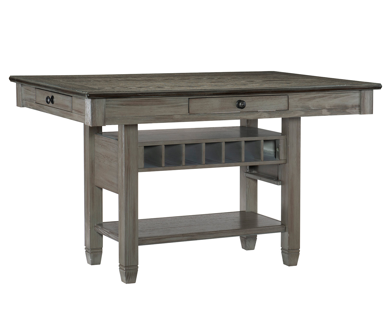 Homelegance Granby Counter Height DiningTable - Antique Gray and Coffee