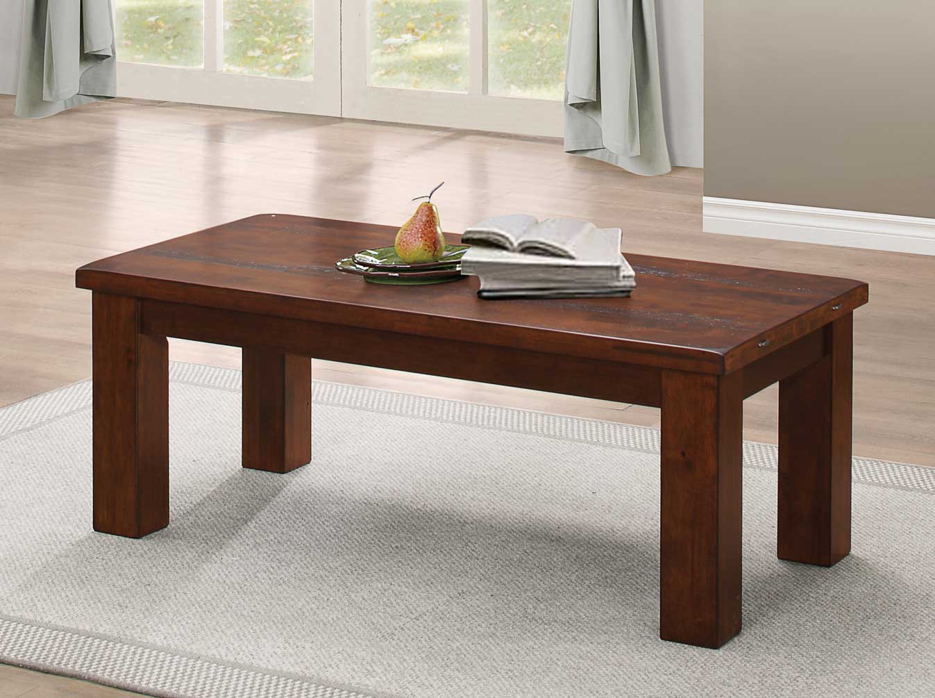 Homelegance Santos Cocktail Table - Natural Brown Homelegance Santos Cocktail Table - Natural Brown