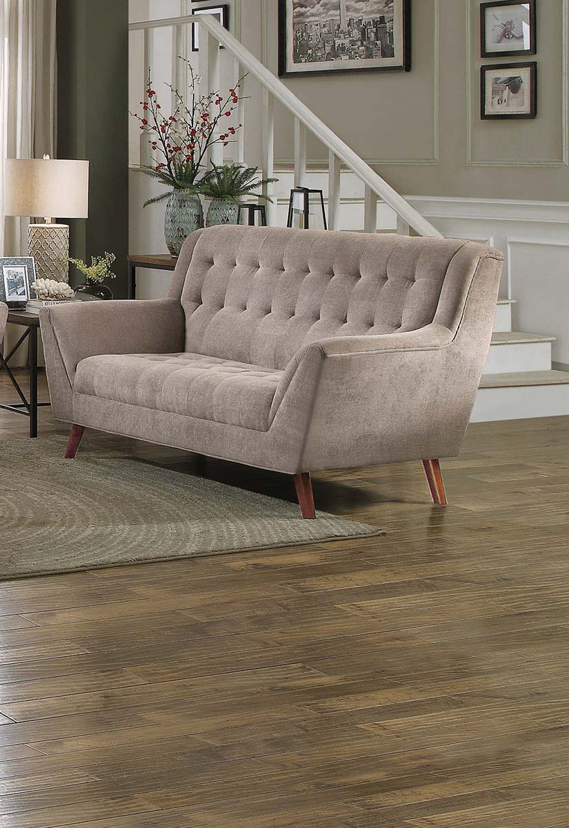 Homelegance Erath Love Seat - Sand Fabric Homelegance Erath Love Seat - Sand Fabric