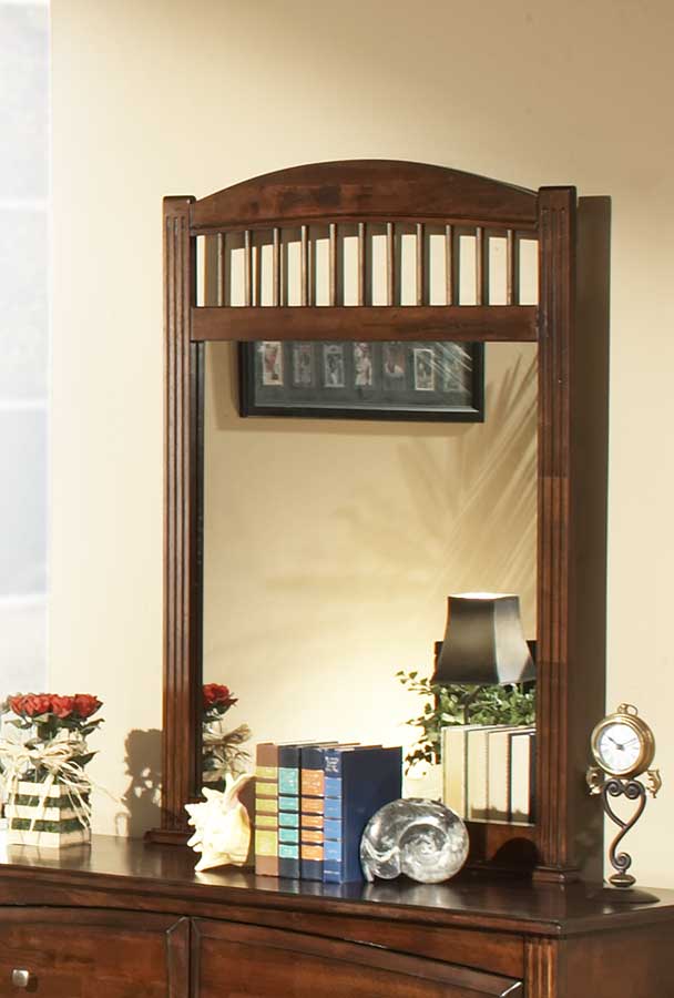 Homelegance Truckee Mirror-Cherry Homelegance Truckee Mirror-Cherry