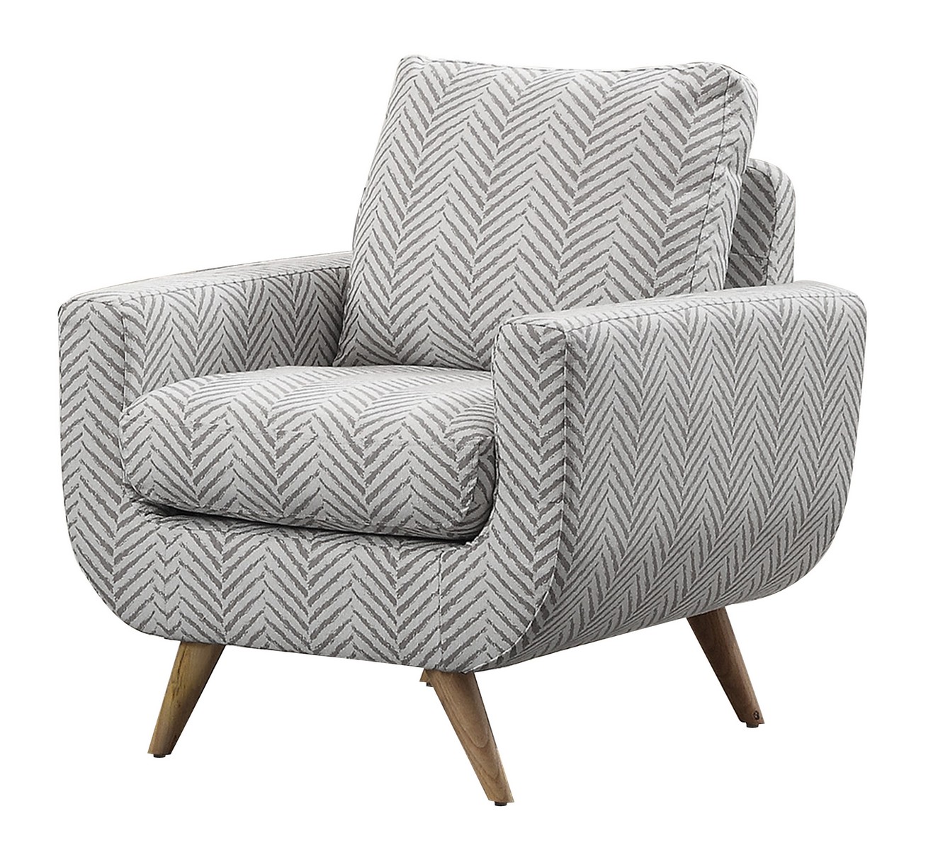 Homelegance Deryn Accent Chair - Polyester - Grey