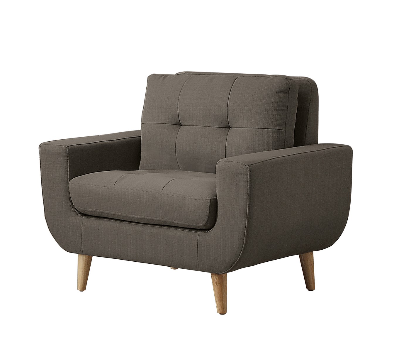 Homelegance Deryn Chair - Polyester - Grey