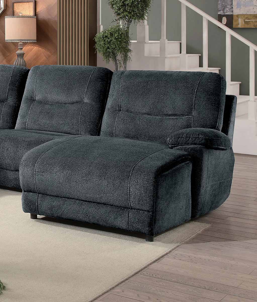Homelegance Columbus Right Side Facing Reclining Chaise - Push Back - Cobblestone Fabric Homelegance Columbus Right Side Facing Reclining Chaise - Push Back - Cobblestone Fabric