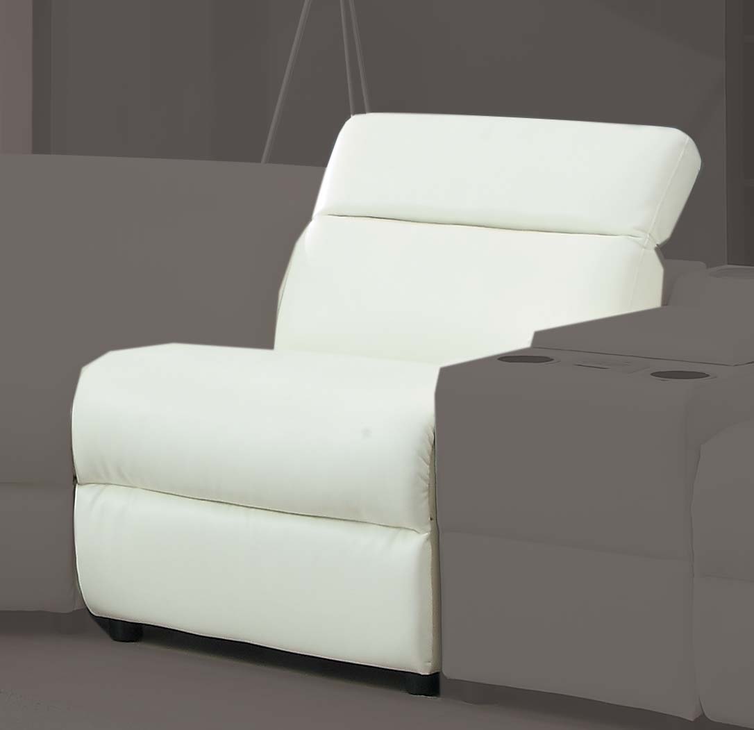 Homelegance Instrumental Armless Chair - White - Bonded Leather Match Homelegance Instrumental Armless Chair - White - Bonded Leather Match