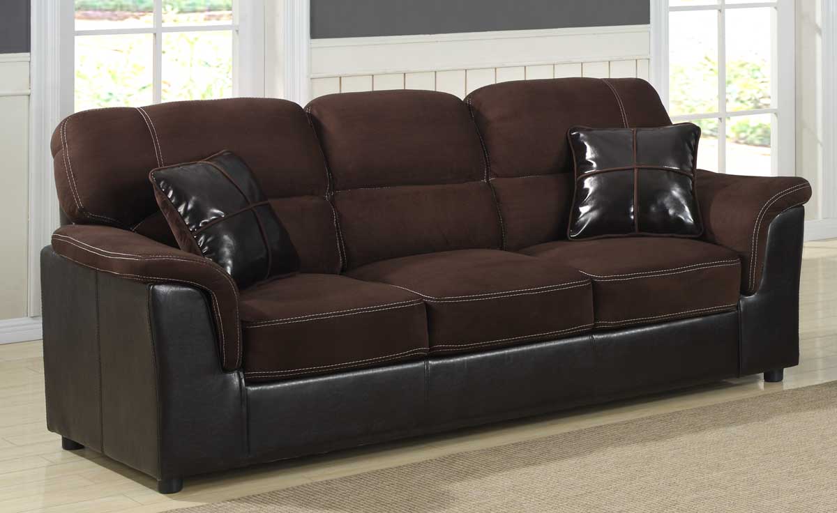 Homelegance Lombard Sofa - Microfiber and Bi-Cast Homelegance Lombard Sofa - Microfiber and Bi-Cast