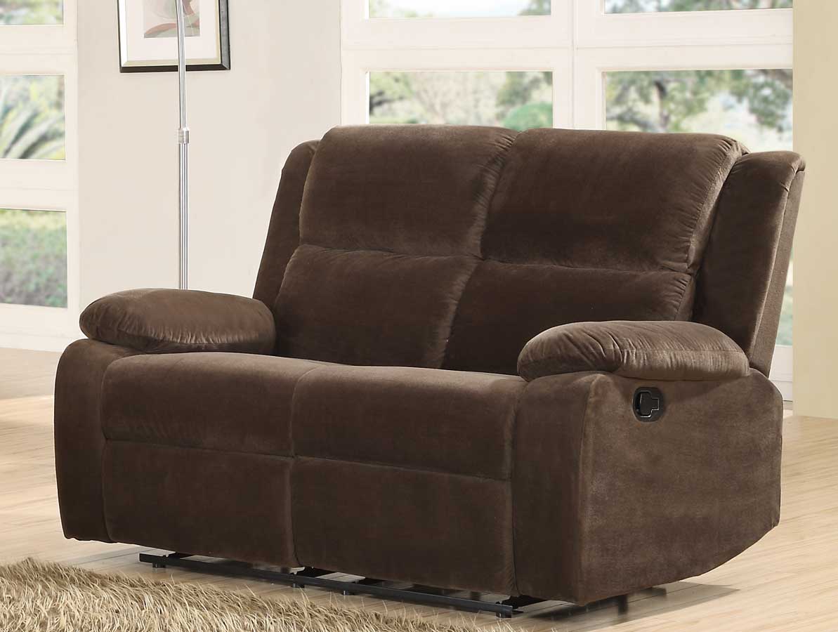 Homelegance Snyder Double Reclining Love Seat - Coffee Microfiber Homelegance Snyder Double Reclining Love Seat - Coffee Microfiber