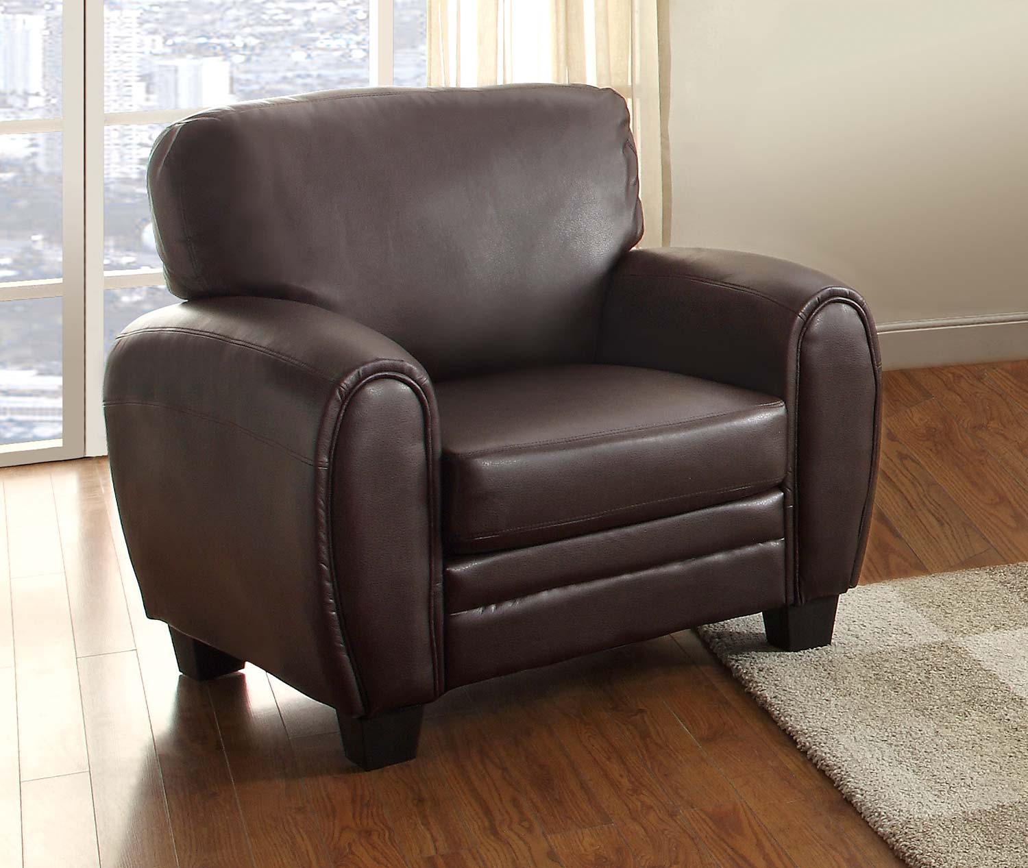 Homelegance Rubin Chair - Dark Brown