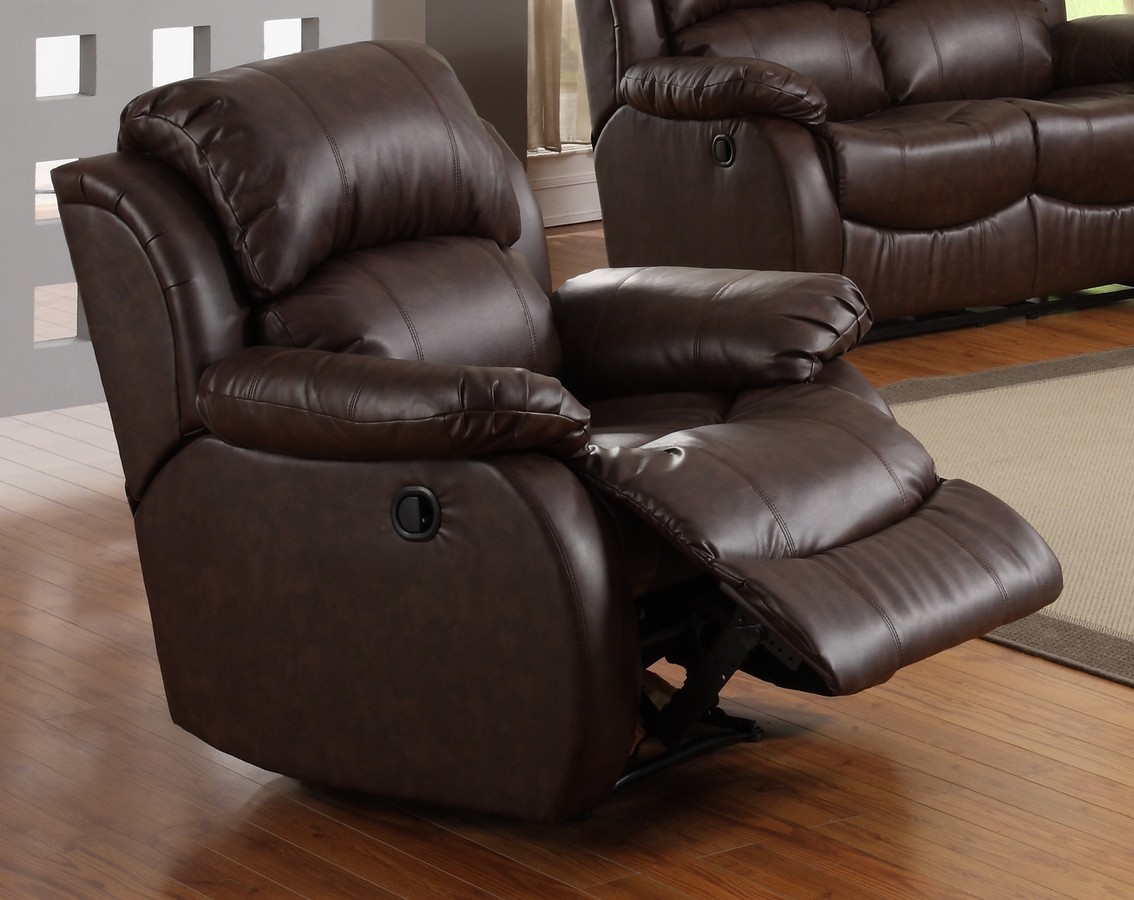Homelegance McGraw Rocker Recliner Chair in Bonded Leather Homelegance McGraw Rocker Recliner Chair in Bonded Leather