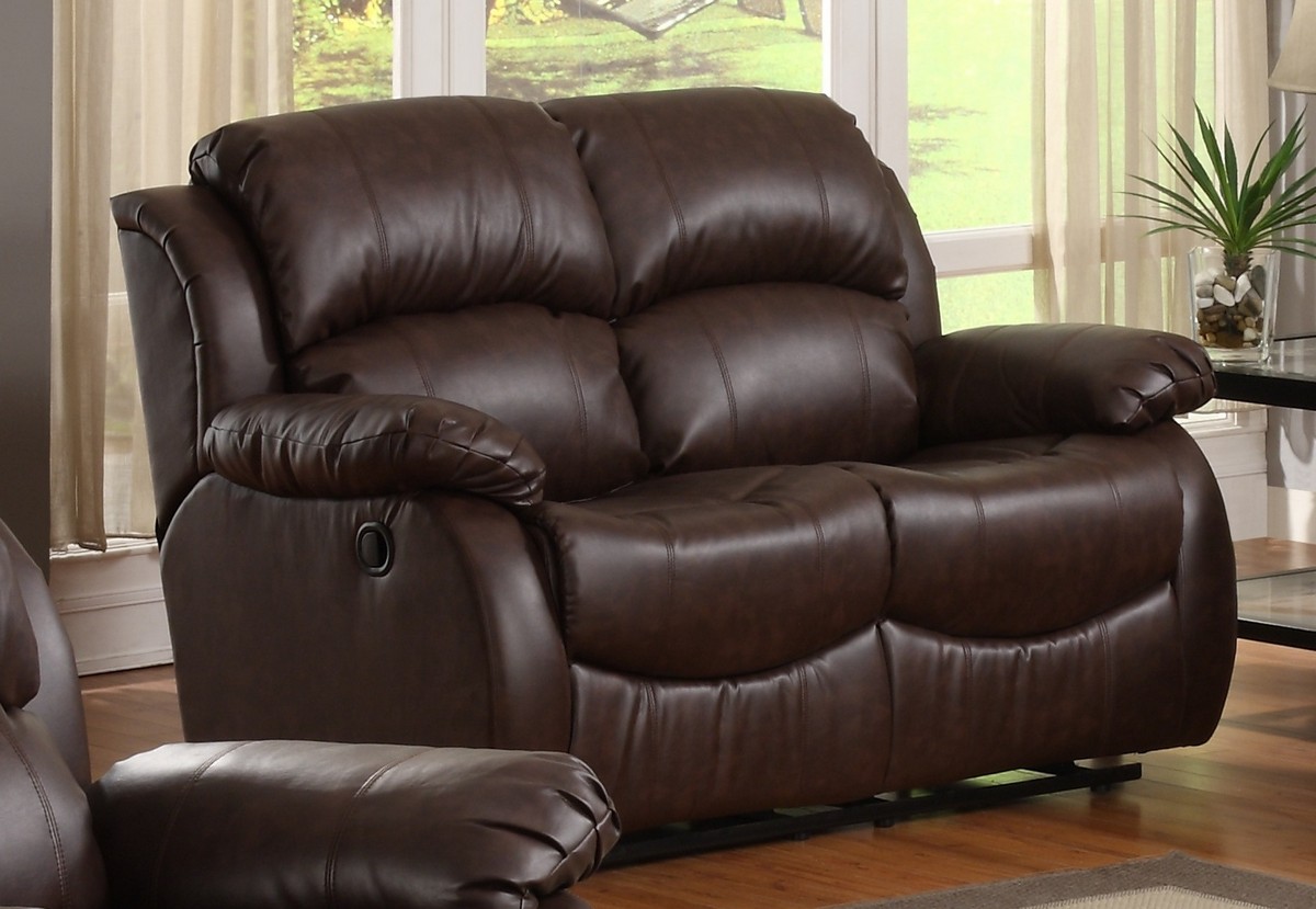 Homelegance McGraw Motion Reclining Love Seat in Bonded Leather Homelegance McGraw Motion Reclining Love Seat in Bonded Leather