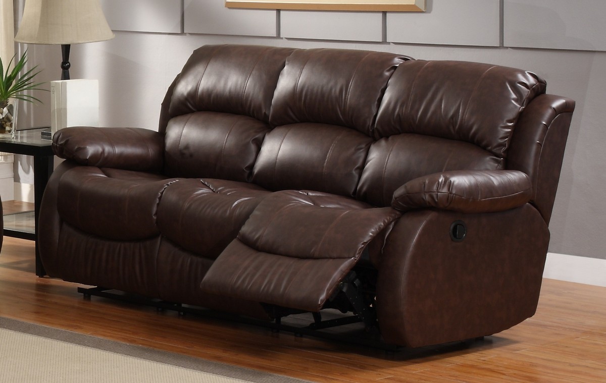 Homelegance McGraw Motion Reclining Sofa in Bonded Leather Homelegance McGraw Motion Reclining Sofa in Bonded Leather