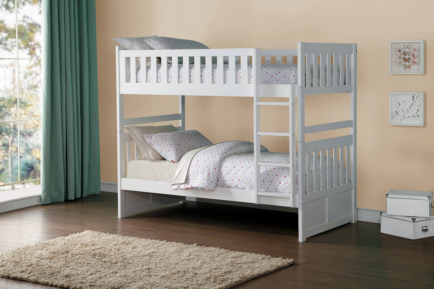 Homelegance Galen Twin over Twin Bunk Bed - White