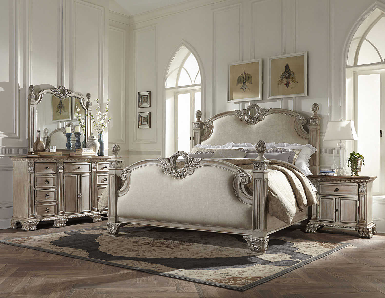 Homelegance Orleans II Bedroom Set - White Wash Homelegance Orleans II Bedroom Set - White Wash