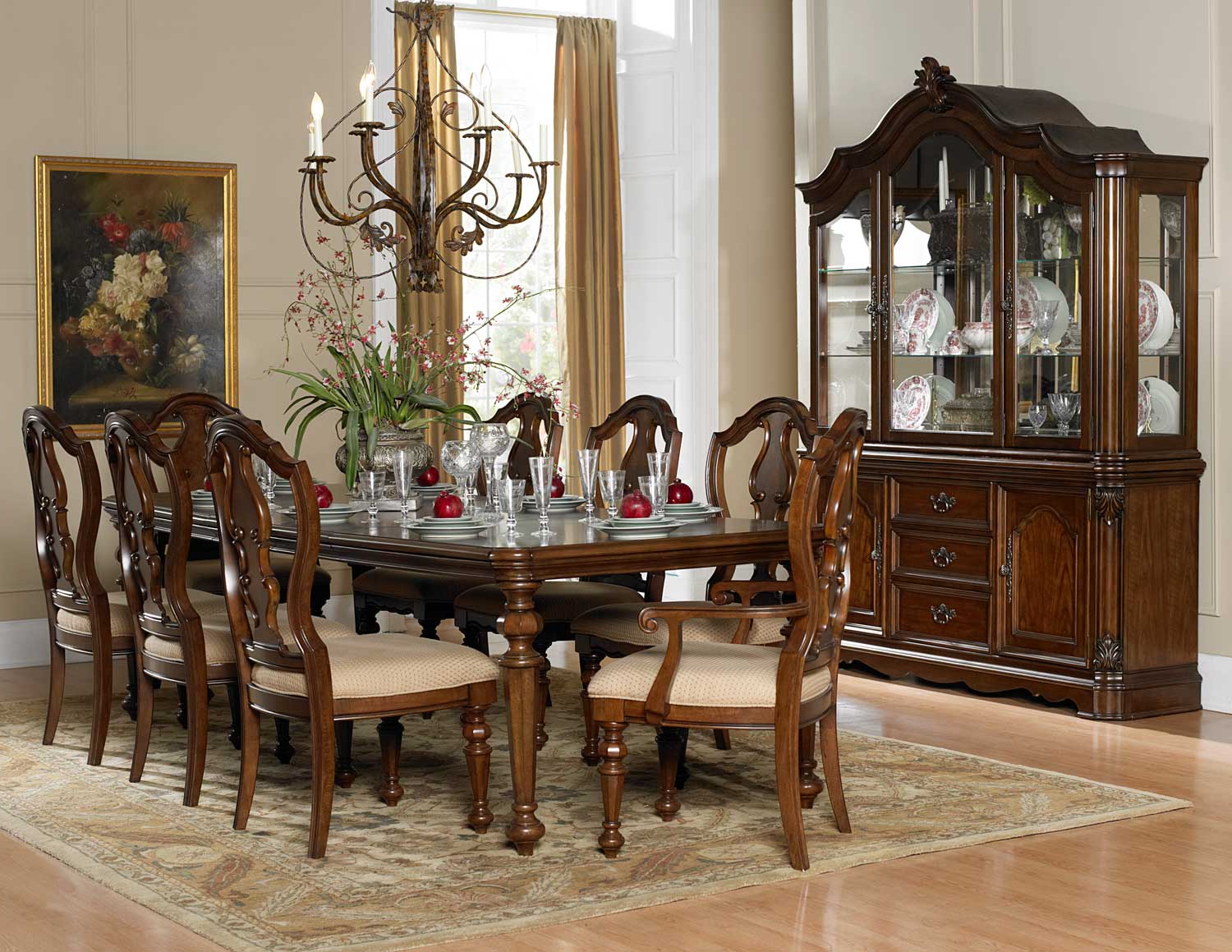 Homelegance Montrose Dining Set - Warm Brown Homelegance Montrose Dining Set - Warm Brown