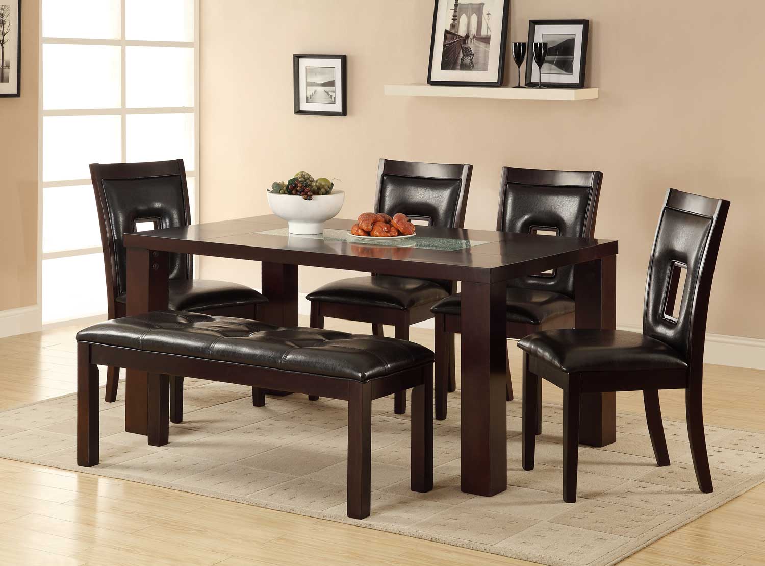 Homelegance Lee Dining Set - Espresso Homelegance Lee Dining Set - Espresso