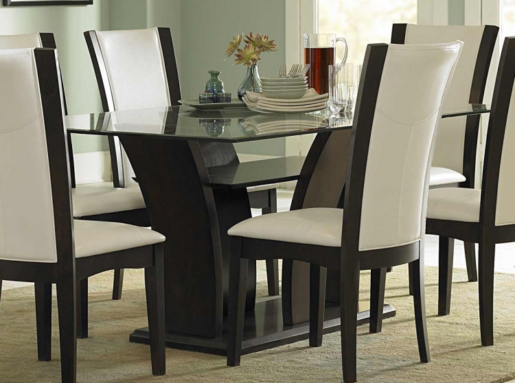 Homelegance Daisy Dining Table With, Dining Room Furniture Leather Gallery