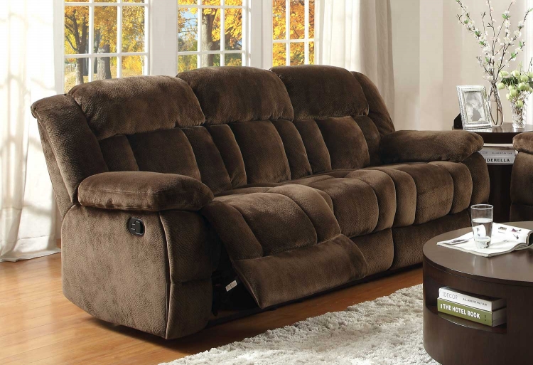 plush reclining sofa