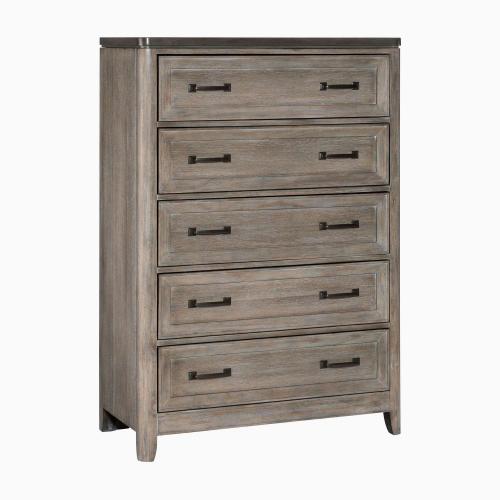 Newell Chest - Two-tone finish: Brown and Gray