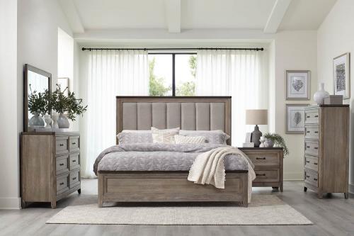 Newell Bedroom Set - Two-tone finish: Brown and Gray