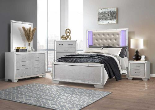 Aveline Bedroom Set - Silver