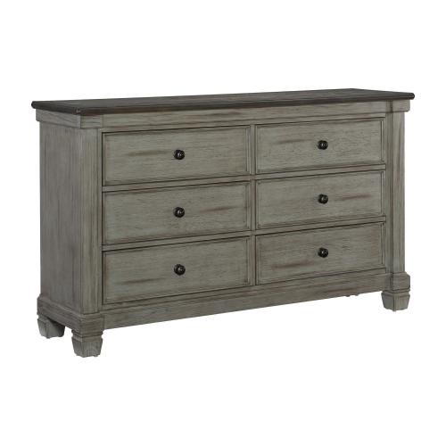 Weaver Dresser - Two-tone : Antique Gray And Coffee