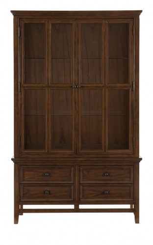 Frazier China Cabinet - Brown Cherry