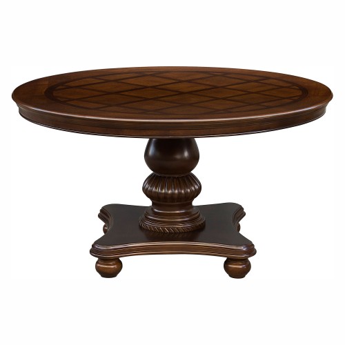 Lordsburg Round Dining Table - Brown Cherry