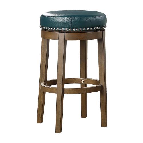 Westby Swivel Pub Height Stool - Green - Brown