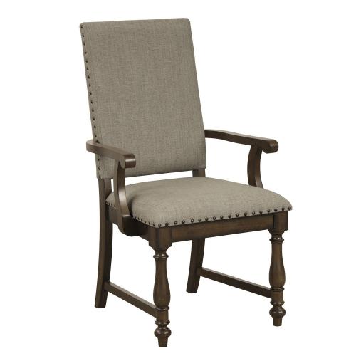 Stonington Arm Chair - Brown/Charcoal