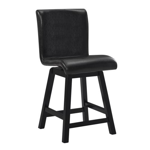 Hillshaw Swivel Counter Height Chair - Dark Brown