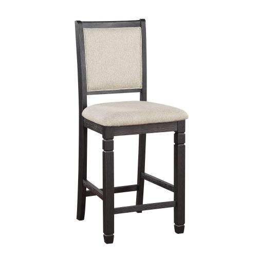 Asher Counter Height Chair - Brown/Black