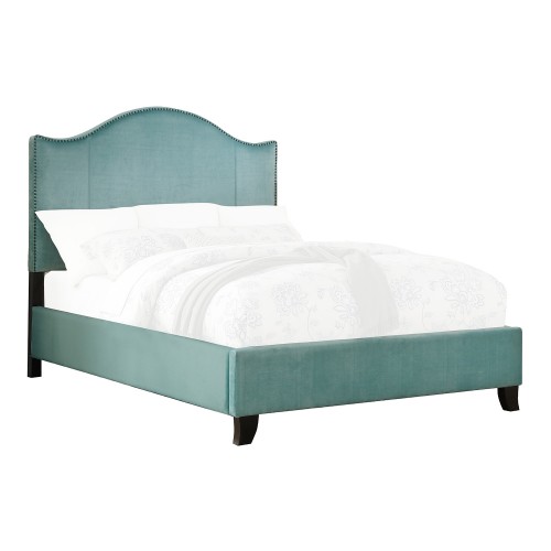 Carlow Upholstered Bed - Teal