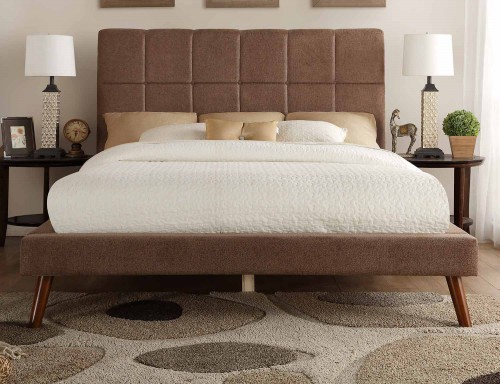 Kinsale Upholstered Bed - Brown