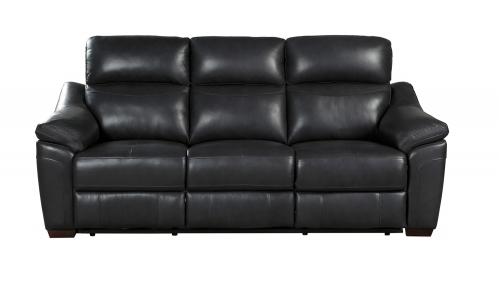Renzo Power Double Reclining Sofa - Dark Gray