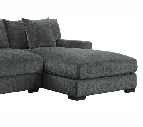 Homelegance Worchester Right Side Chaise - Dark gray