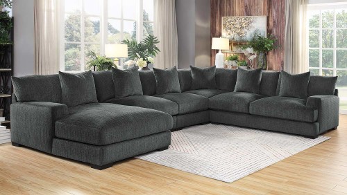 Worchester Sectional Sofa Set - Dark gray