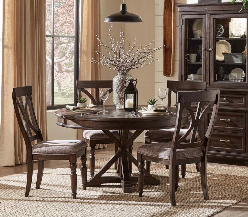 Cardano Round Dining Set - Driftwood Charcoal
