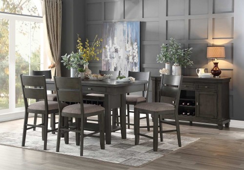 Baresford Counter Height Dining Set - Gray