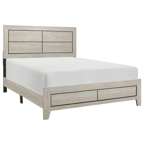 Quinby Bed - Light Gray