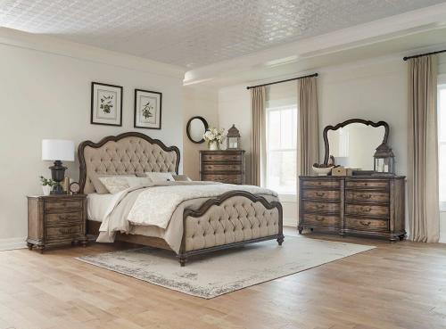 Heath Court Bedroom Set - Brown Oak