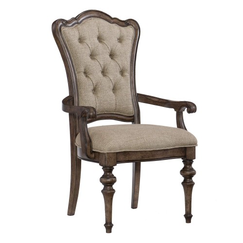 Heath Court Arm Chair - Brown Oak