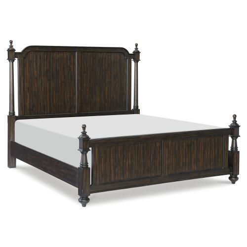 Cardano Low-post bed - Driftwood Charcoal
