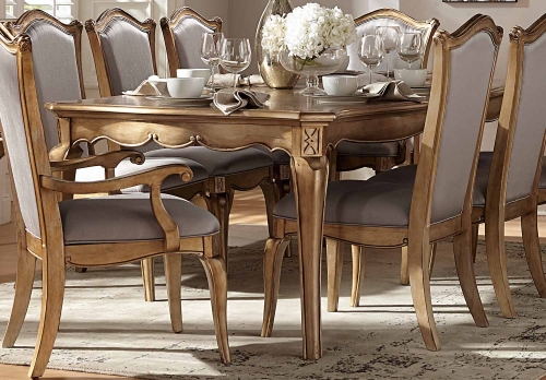 Chambord Dining Table - Antique Gold