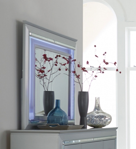 Allura Mirror with LED Lighting - Silver