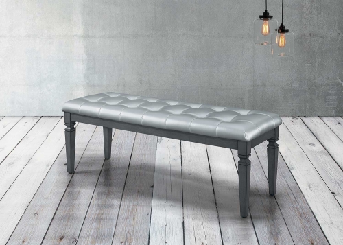 Allura Bed Bench - Gray
