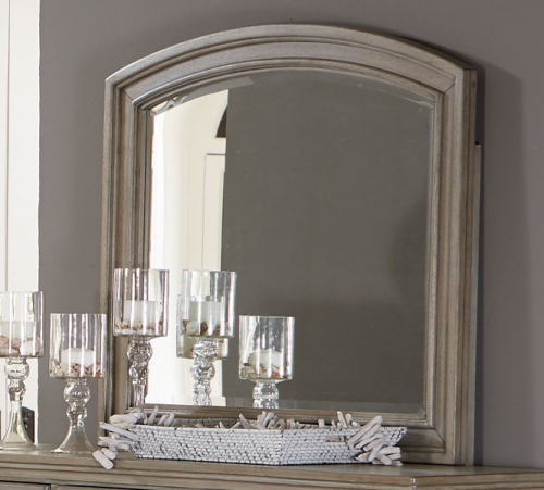 Bethel Mirror - Wire-brushed Gray
