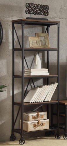 Millwood 26-inch Bookshelf - Distressed Ash