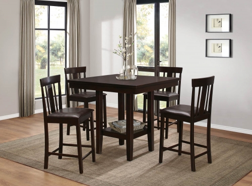 Diego Counter Height Dining Set - Espresso