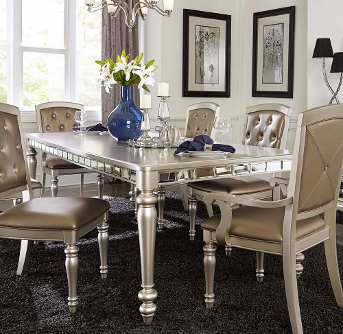 Orsina Dining Table - Silver