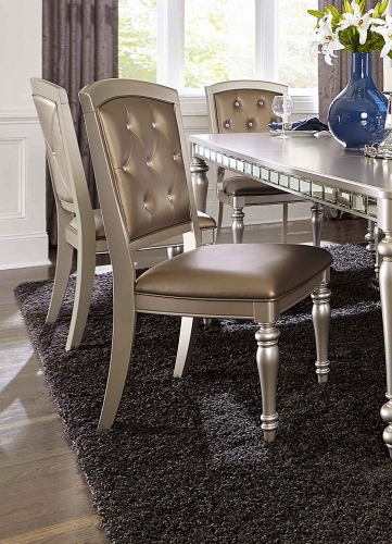 Orsina Side Chair - Silver