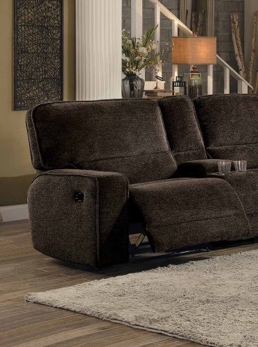 Shreveport Left Side Facing Reclining Chair - Brown Fabric